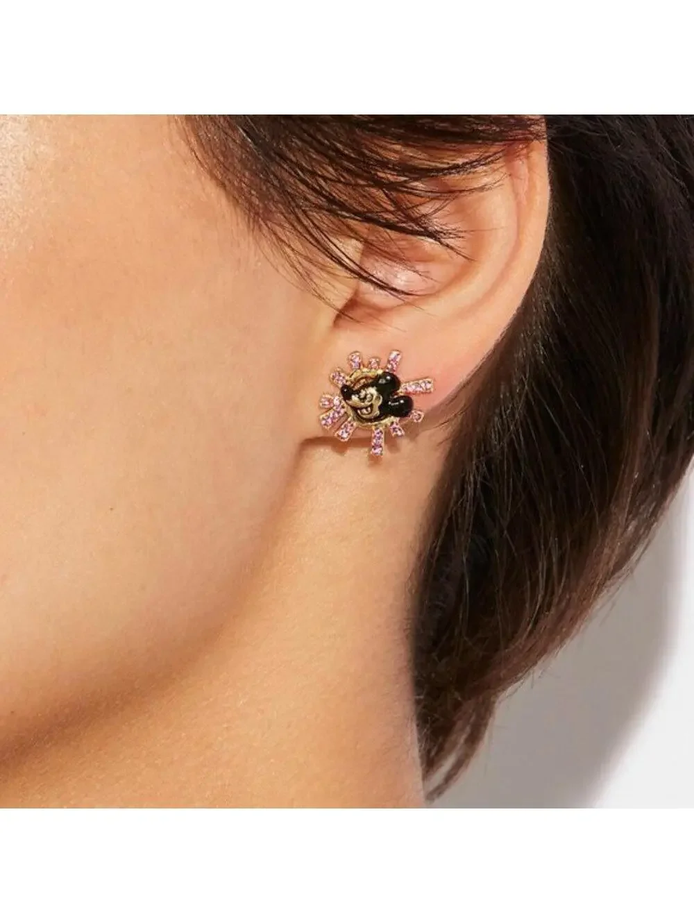 Coach Disney Mickey Mouse Stud Earrings - Picture 3 of 4